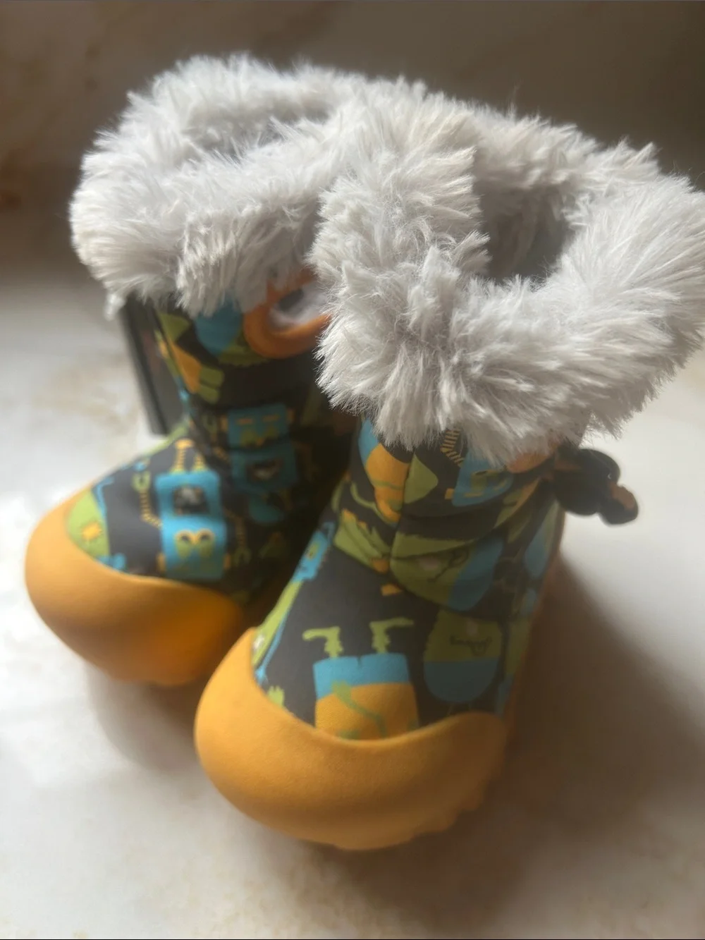 Bogs Kids Rain/ Snow Boots with Faux Fur Cuff NWT